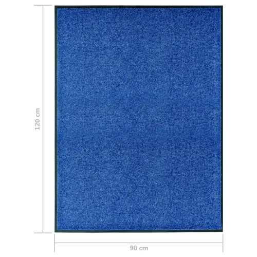Otirač perivi plavi 90 x 120 cm - Plava 90 x 120 cm 1 Cijena