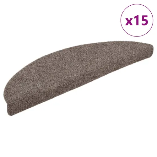 Prostirke za stepenice, samoljepljive, 15 kom, 56x17x3 cm, bež, poluokrugle - Bež 56 x 17 x 3 cm 15 Cijena