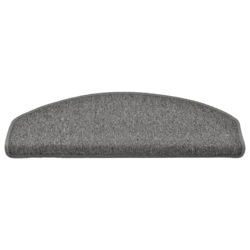 Prostirke za stepenice 15 kom 65x24x4 cm sive i crne poluokrugle velike - Siva i crna 65 x 24 x 4 cm 15 Cijena
