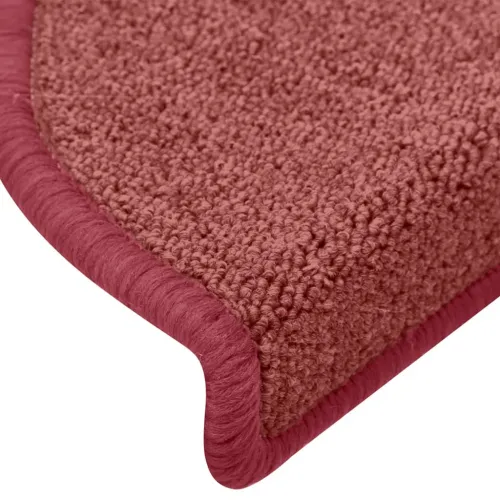 Prostirke za stepenice 15 kom 65x24x4 cm Bordo poluokrugle velike - Bordo crvena 65 x 24 x 4 cm 15 Cijena
