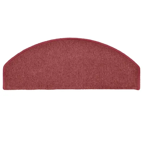 Prostirke za stepenice 15 kom 65x24x4 cm Bordo poluokrugle velike - Bordo crvena 65 x 24 x 4 cm 15 Cijena