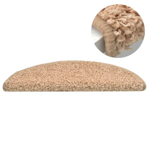 Prostirke za stepenice 15 kom 56x17x3 cm zlatne poluokrugle - Zlatno 56 x 17 x 3 cm 15 Cijena