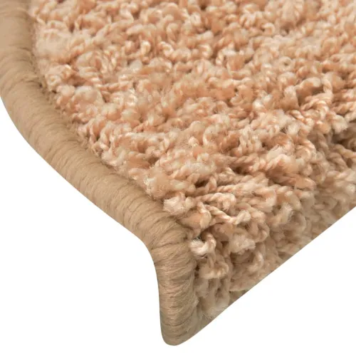 Prostirke za stepenice 15 kom 56x17x3 cm zlatne poluokrugle - Zlatno 56 x 17 x 3 cm 15 Cijena