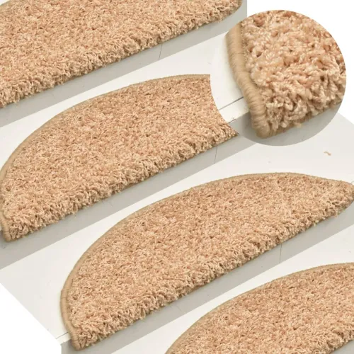 Prostirke za stepenice 15 kom 56x17x3 cm zlatne poluokrugle - Zlatno 56 x 17 x 3 cm 15 Cijena