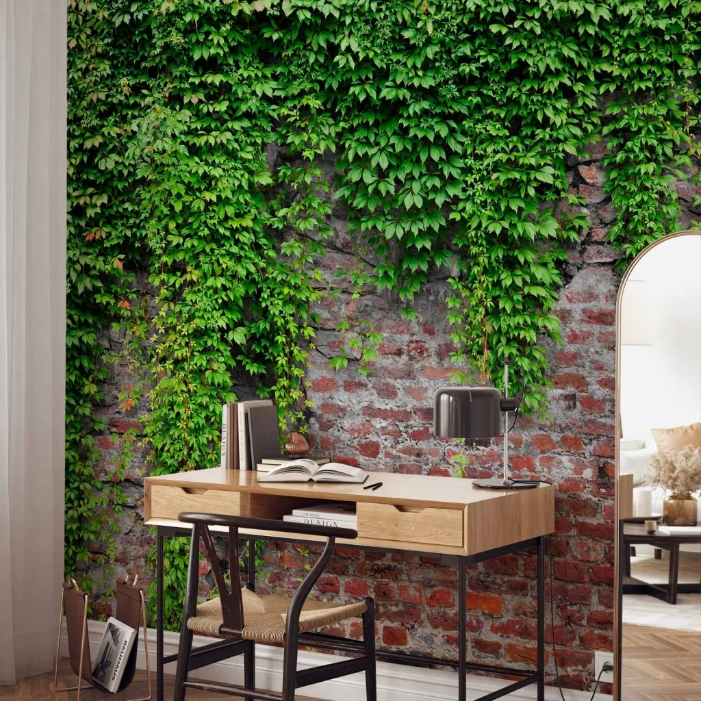 Foto tapeta - Brick and ivy 100x70 Standard