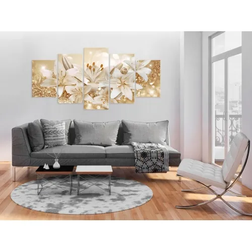 Slika na akrilnom staklu - Golden Bouquet 100x50 Cijena