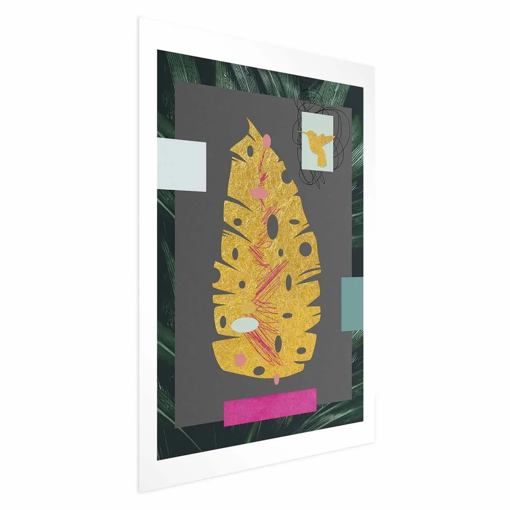 Plakat - Golden Leaf 21x30 Bez okvira s margom