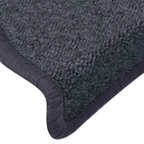 Prostirke za stepenice 15 kom 65x24x4 cm tamno sive i plave poluokrugle velike - Tamno siva i plava 65 x 24 x 4 cm 15 Cijena