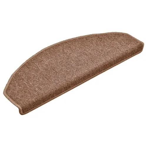 Prostirke za stepenice 15 kom 65x24x4 cm Smeđe poluokrugle velike - Smeđa 65 x 24 x 4 cm 15 Cijena