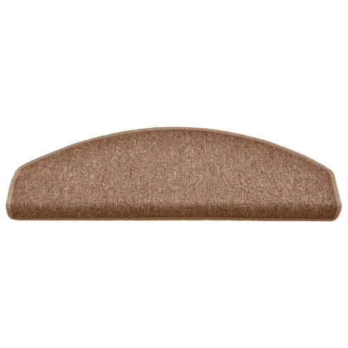 Prostirke za stepenice 15 kom 65x24x4 cm Smeđe poluokrugle velike - Smeđa 65 x 24 x 4 cm 15 Cijena