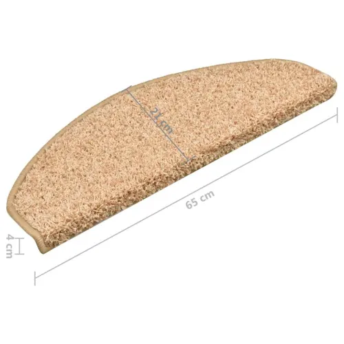Prostirke za stepenice 15 kom 65x21x4 cm zlatne poluokrugle velike - Zlatno 65 x 21 x 4 cm 15 Cijena