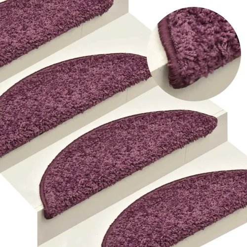 Prostirke za stepenice 15 kom 65x21x4 cm tamnoljubičaste poluokrugle velike - tamnoljubičasta 65 x 21 x 4 cm 15 Cijena