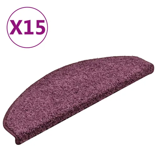 Prostirke za stepenice 15 kom 65x21x4 cm tamnoljubičaste poluokrugle velike - tamnoljubičasta 65 x 21 x 4 cm 15 Cijena