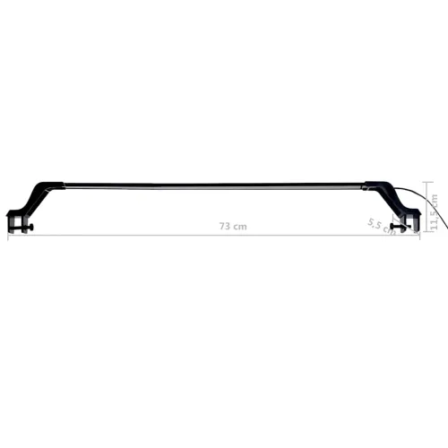 Akvarijsko LED svjetlo sa stezaljkama 75 - 90 cm plavo-bijelo - 75-90 cm Cijena
