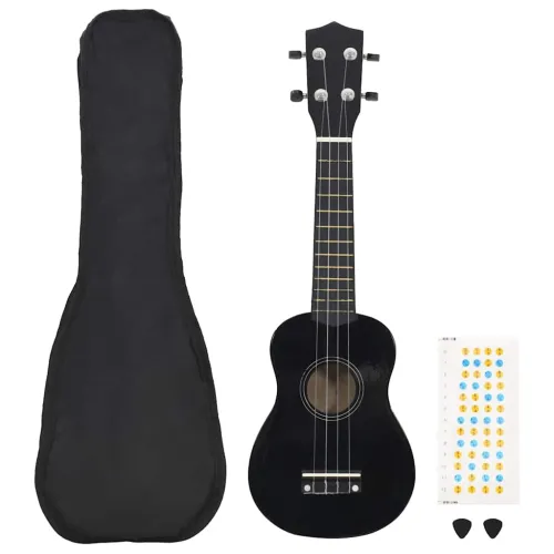 Set dječjeg ukulelea Soprano s torbom crni 23 - Crna 23 Cijena