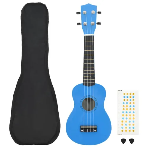Set dječjeg ukulelea Soprano s torbom svjetloplavi 23 - Plava 23 Cijena