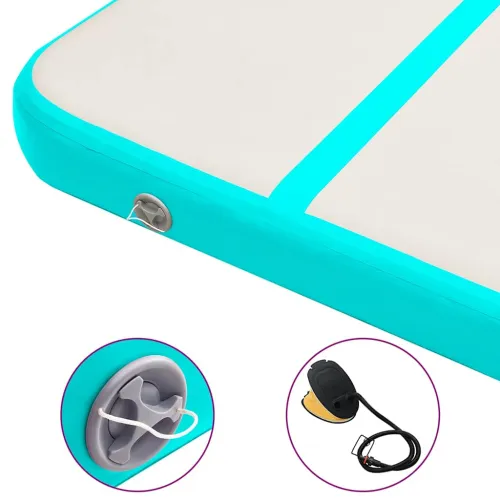 Strunjača na napuhavanje s crpkom 500 x 100 x 20 cm PVC zelena - Zelena 500 x 100 x 20 cm Cijena