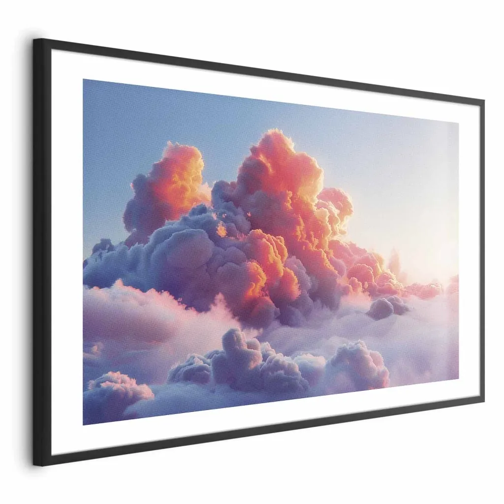 Plakat - Dusk Spectacle: Clouds in Shades of Pink and Purple 30x21 Bez okvira s margom