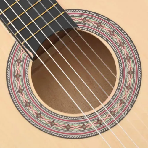 Akustična gitara Western s prorezom i 6 žica 38 ” od drva lipe - Svjetlosmeđa Cijena