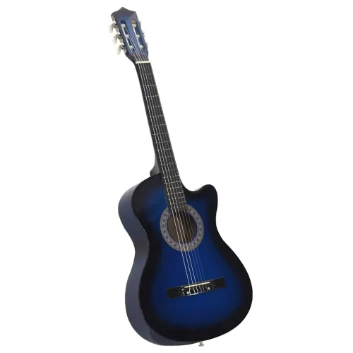 Klasična gitara Western s prorezom i 6 žica plava 38 ” - Plava 38” Cijena