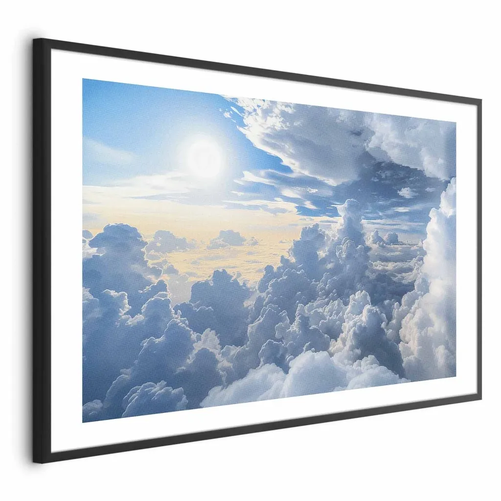 Plakat - Symphony of Light: Sun and Clouds Playing Together on a Beautiful Sky 30x21 Bez okvira s margom