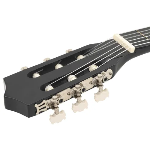 Klasična gitara Western s prorezom i 6 žica crna 38 - Crna Cijena