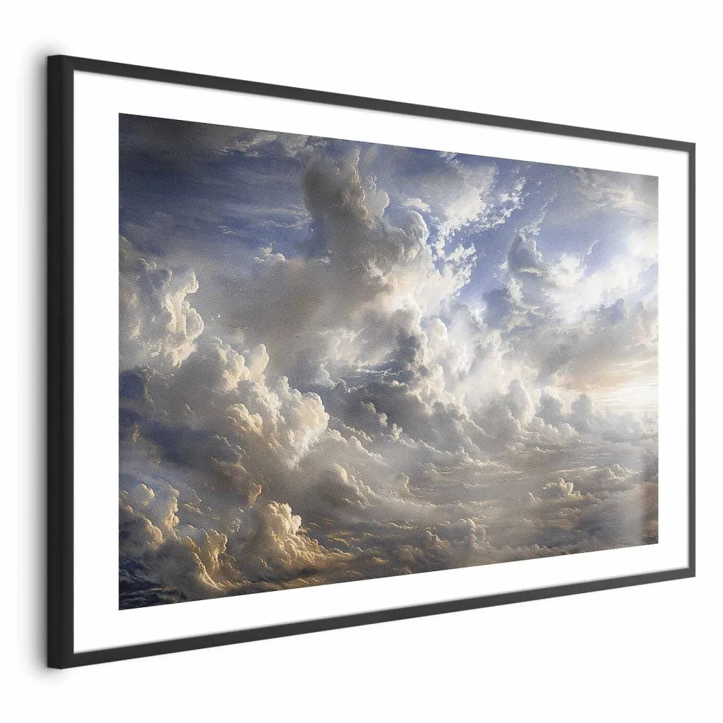 Plakat - Golden Reflections on Clouds Announcing Dusk 30x21 Bez okvira s margom