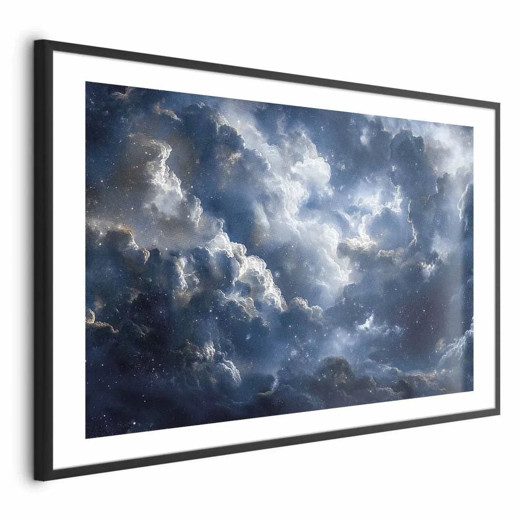 Plakat - Astronomical Wonders: Clouds and Stars in Harmonious Union 30x21 Bez okvira s margom