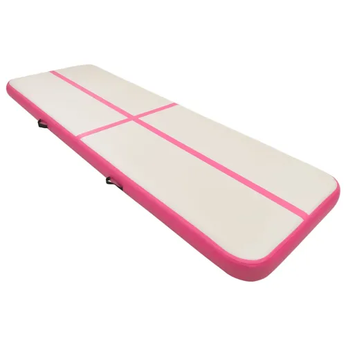 Strunjača na napuhavanje s crpkom 400 x 100 x 15 cm PVC roza - Ružičasta 400 x 100 x 15 cm Cijena