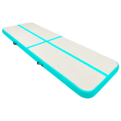 Strunjača na napuhavanje s crpkom 500 x 100 x 15 cm PVC zelena - Zelena 500 x 100 x 15 cm Cijena
