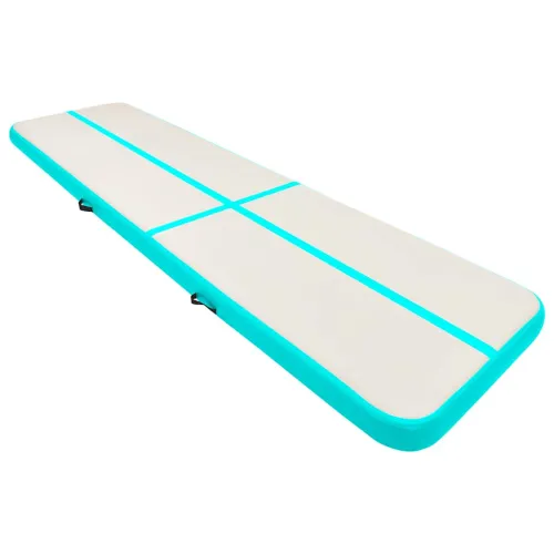 Strunjača na napuhavanje s crpkom 600 x 100 x 15 cm PVC zelena - Zelena 600 x 100 x 15 cm Cijena