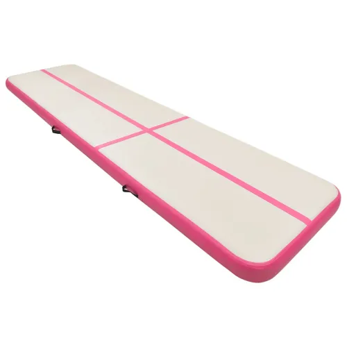 Strunjača na napuhavanje s crpkom 600 x 100 x 20 cm PVC roza - Ružičasta 600 x 100 x 20 cm Cijena