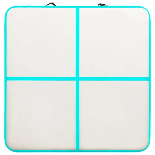 Strunjača na napuhavanje s crpkom 200 x 200 x 20 cm PVC zelena - Zelena 200 x 200 x 20 cm Cijena