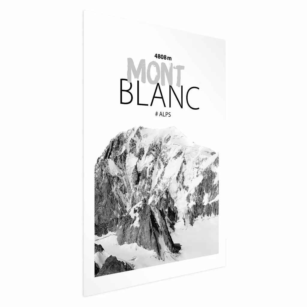 Plakat - Mont Blanc 21x30 Bez okvira s margom