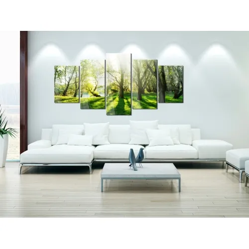 Slika na akrilnom staklu - Green Glade 100x50 Cijena