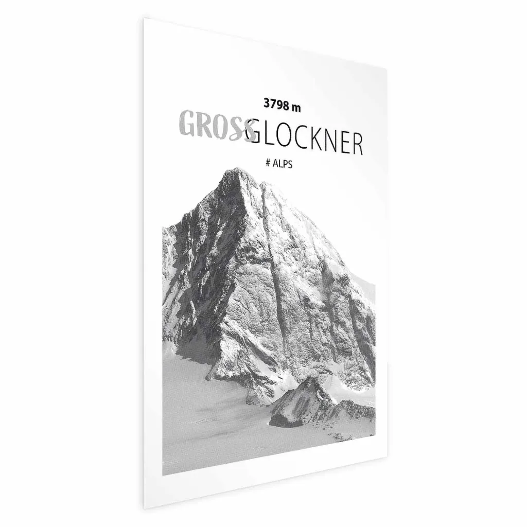 Plakat - Majestic mountain peak Glosslockner mountain crown mountain landscape 21x30 Bez okvira s margom