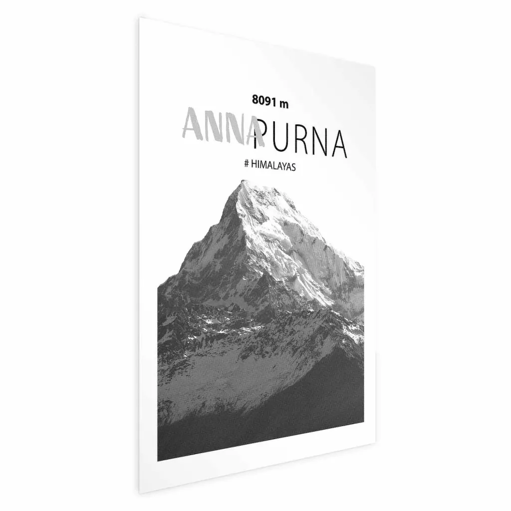 Plakat - Majestic mountain peak Annapurna mountain crown mountain landscape 21x30 Bez okvira s margom