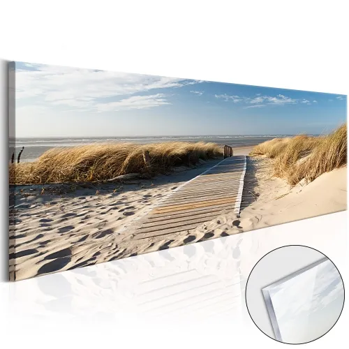 Slika na akrilnom staklu - Wild Beach 120x40 Cijena