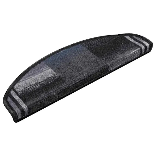 Ljepljivi tepisi za stepenice 15 kom crno-sivi 65x21x4 cm - Crna i siva 15 Polukružno Cijena