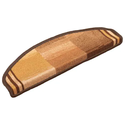 Ljepljivi tepisi za stepenice 15 kom smeđi 65 x 21 x 4 cm - Smeđa 15 Polukružno Cijena