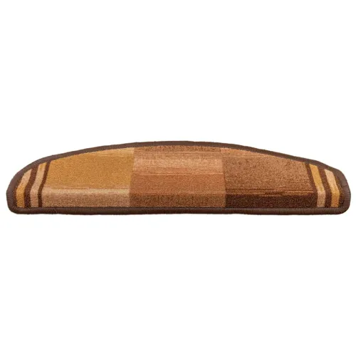 Ljepljivi tepisi za stepenice 15 kom smeđi 65 x 21 x 4 cm - Smeđa 15 Polukružno Cijena