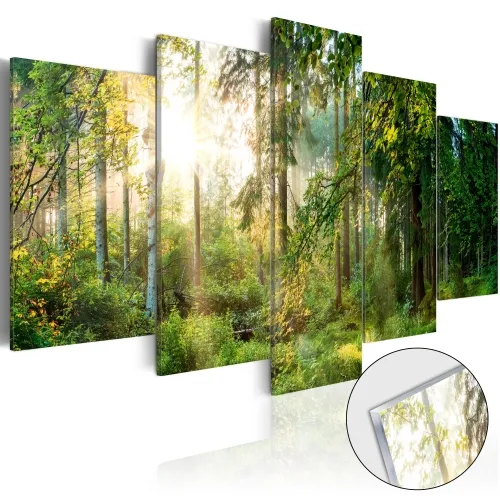 Slika na akrilnom staklu - Green Sanctuary 200x100 Cijena