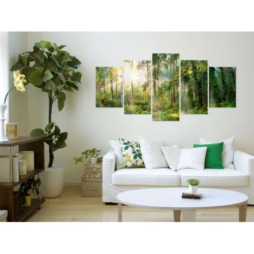 Slika na akrilnom staklu - Green Sanctuary 100x50 Cijena