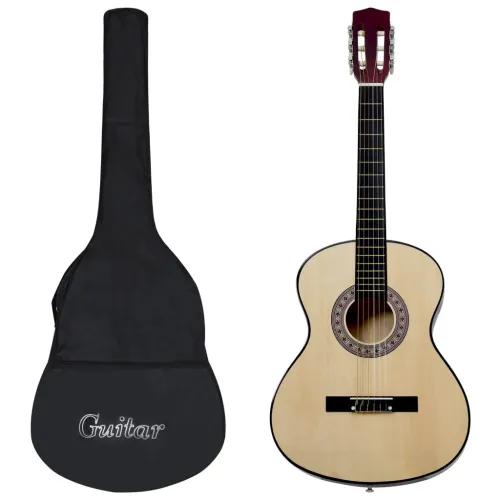 Klasična gitara za početnike s torbom 4/4 39 - Svjetlosmeđa 4/4 39 Cijena