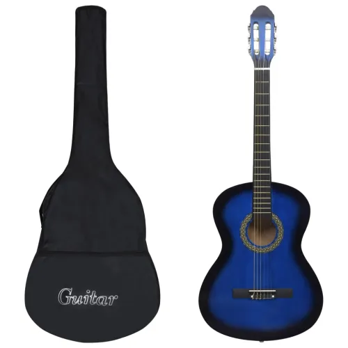 Klasična gitara za početnike s torbom plava 4/4 39 - Plava 4/4 39 Cijena