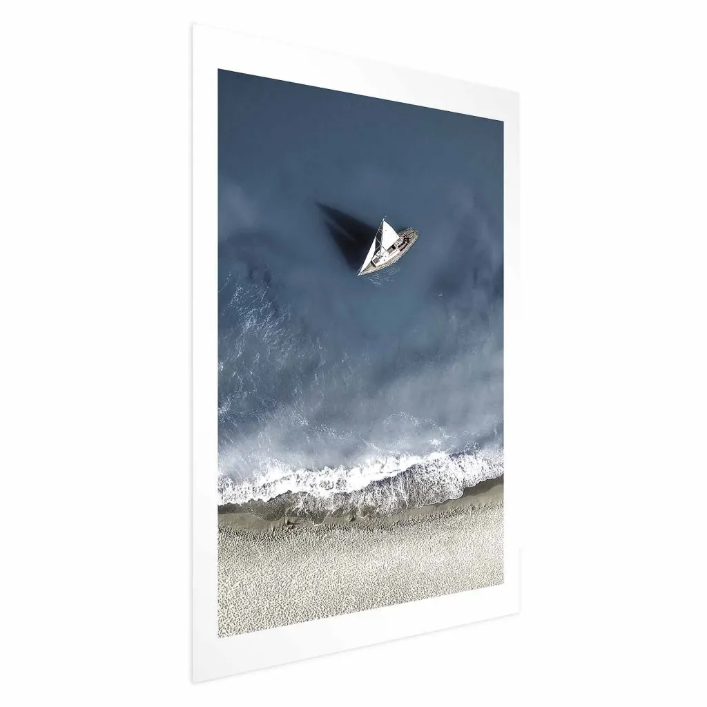 Plakat - Yacht on the Sea 21x30 Bez okvira s margom