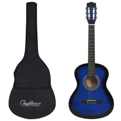 Klasična gitara za početnike s torbom plava 3/4 36 - Plava 3/4 36 Cijena