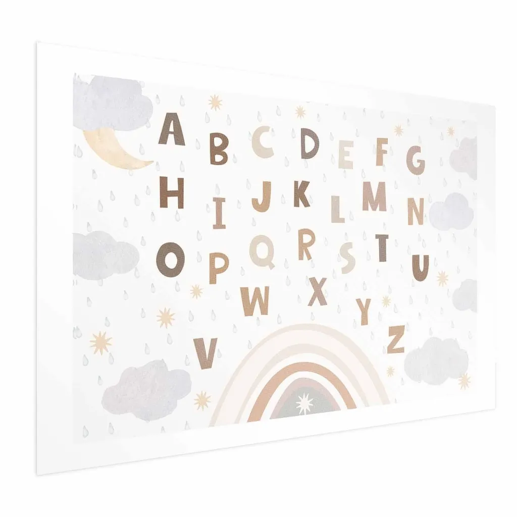 Plakat - Letters in Muted Colors 30x21 Bez okvira s margom