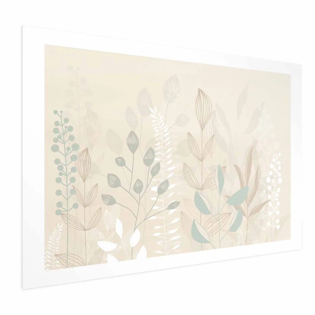 Plakat - Pastel-Beige Meadow 30x21 Bez okvira s margom