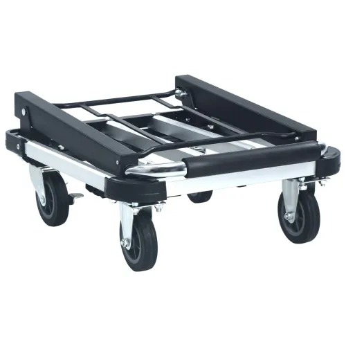Sklopiva transportna kolica 150 kg aluminijska srebrna Cijena